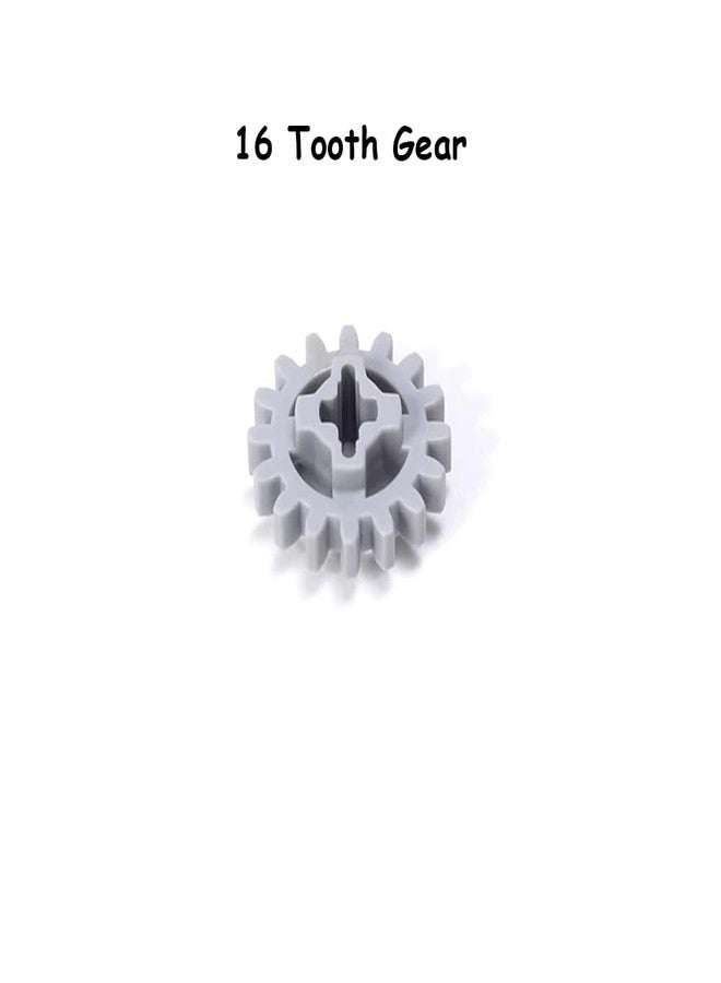 Sparkleiot 16PCS MOC Technical Gears Pack Compatible with Stnadard Building Block Assortment Kit 8/16/24/40 Tooth Gear - Image 5